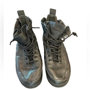 Nike Special‎ Forces Air Force 1 Mid Black 8/40/6.5Y Excellent Condition
